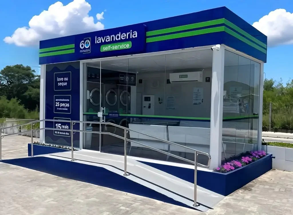 La catena di lavanderie self-service 60 Minutes opera in tutto il Brasile